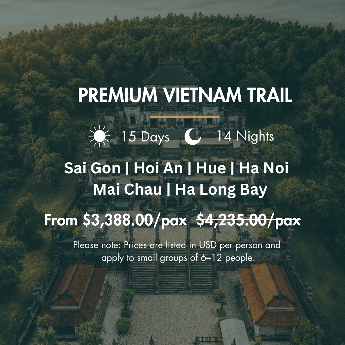 15 days - Premium Vietnam Trail