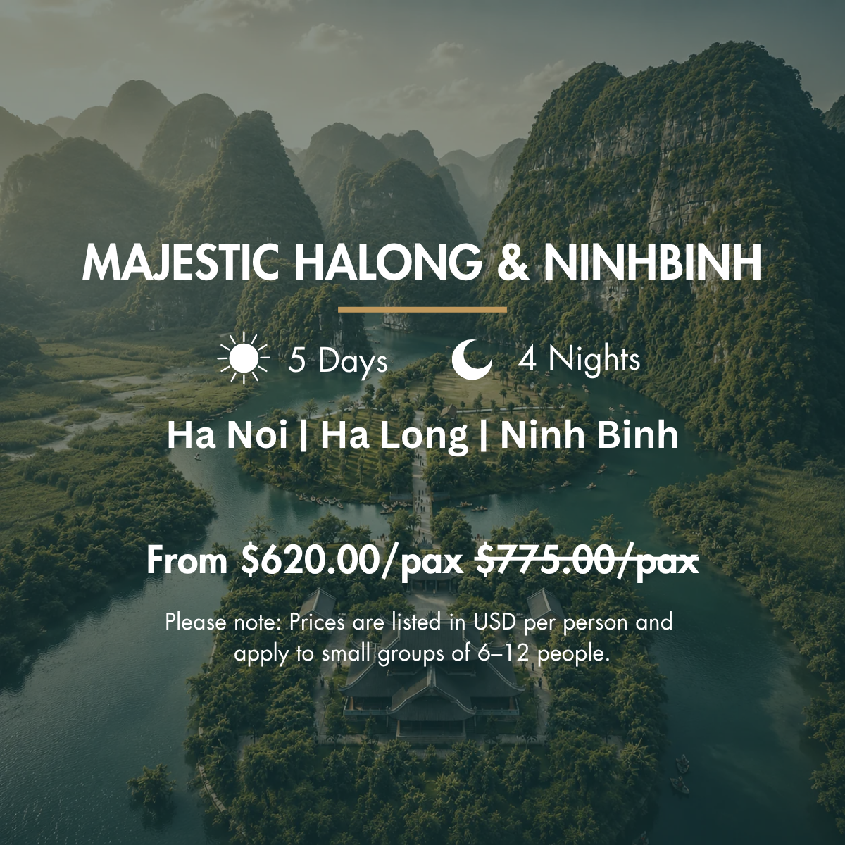 5 days - Majestic Halong & Ninhbinh