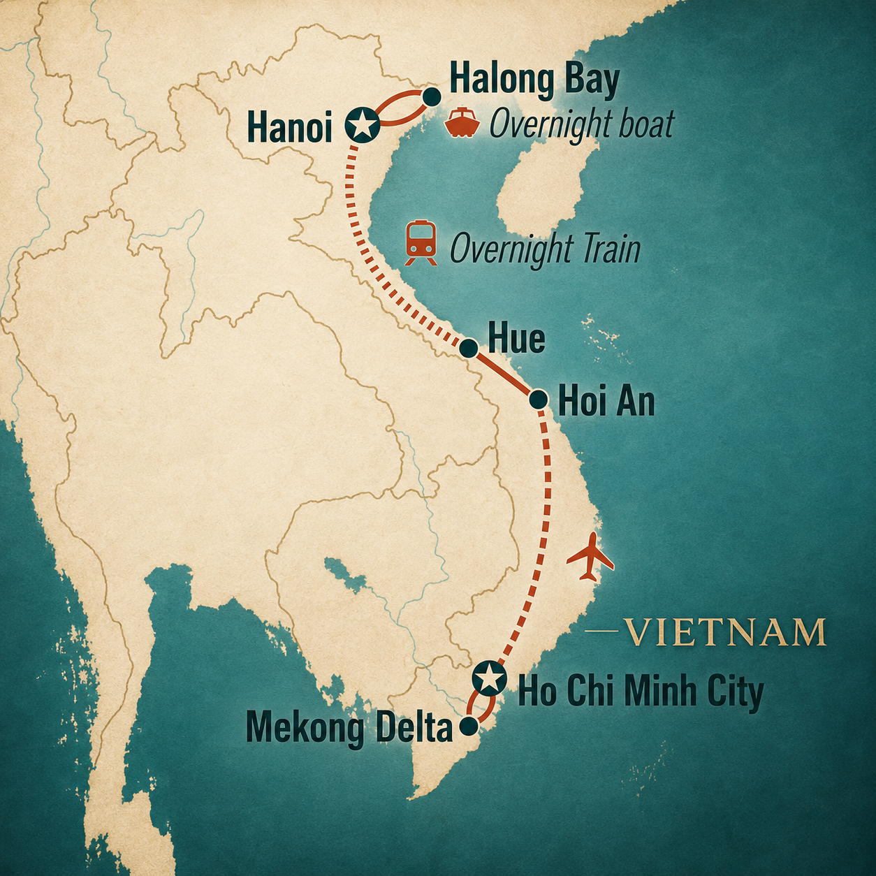 10 days - Vietnam Northward